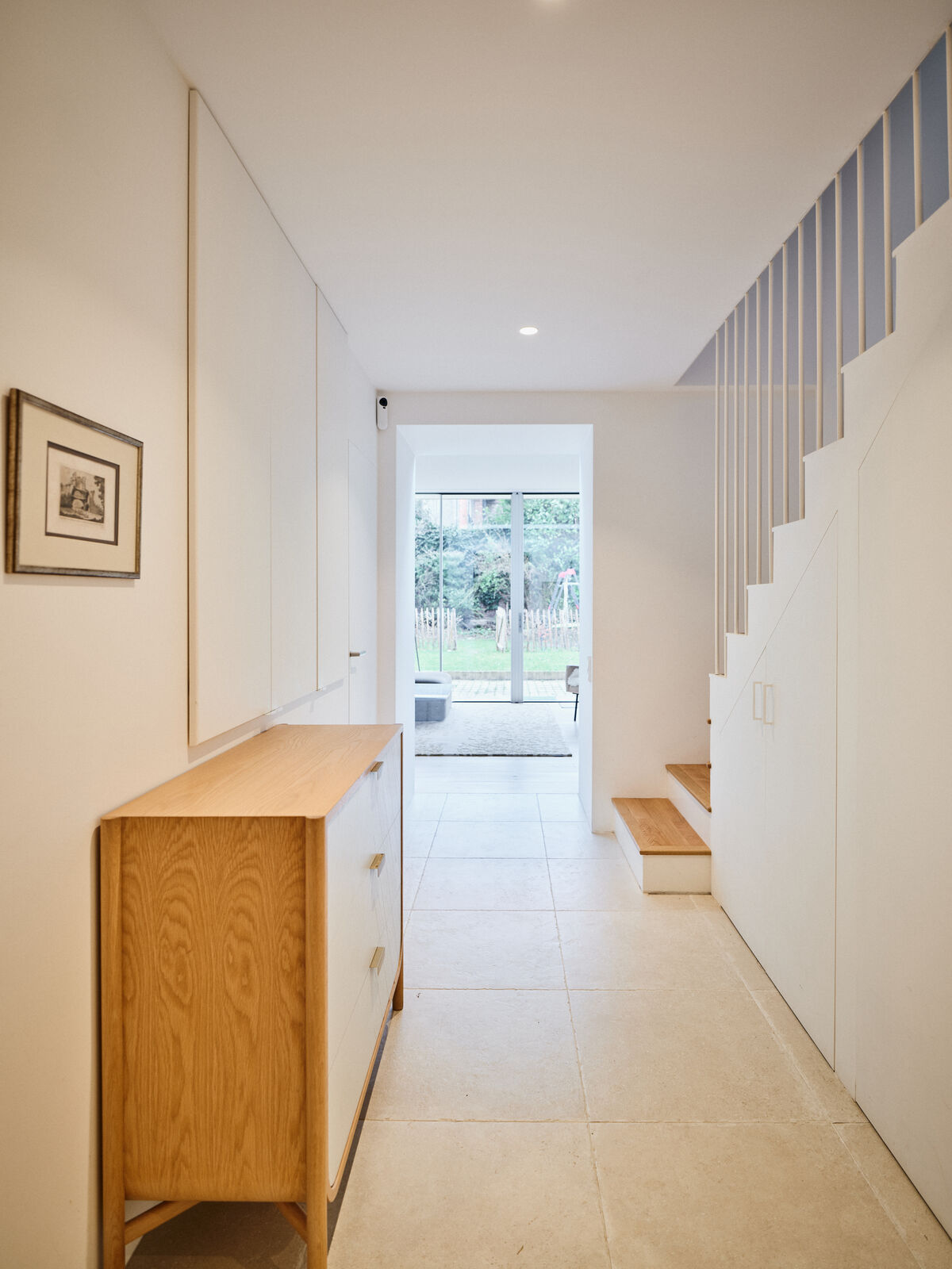Escalier de la maison rénovée
